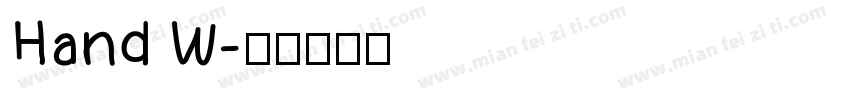 Hand W字体转换